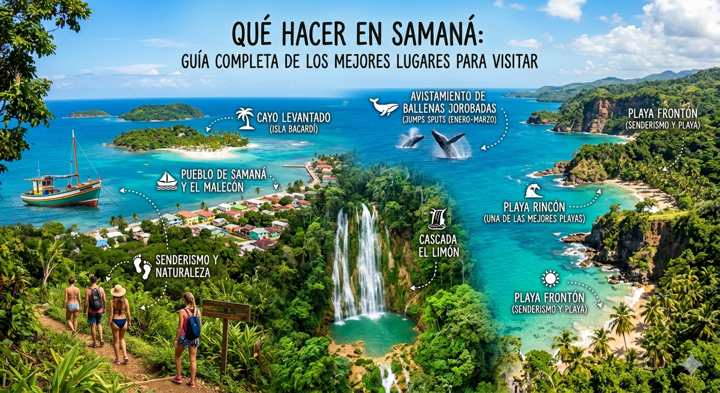 Qué hacer en Samaná: guía completa de los mejores lugares para visitar. 🌴